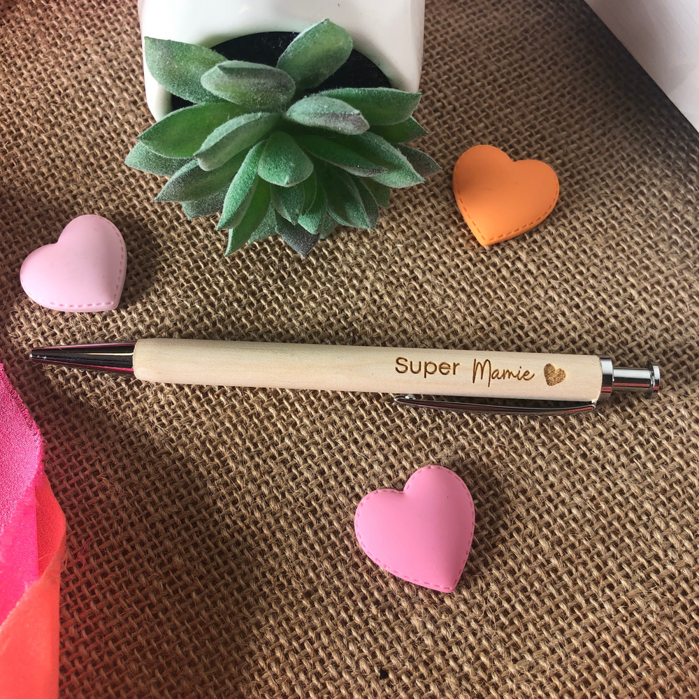 Stylo bille en bois personnalisé