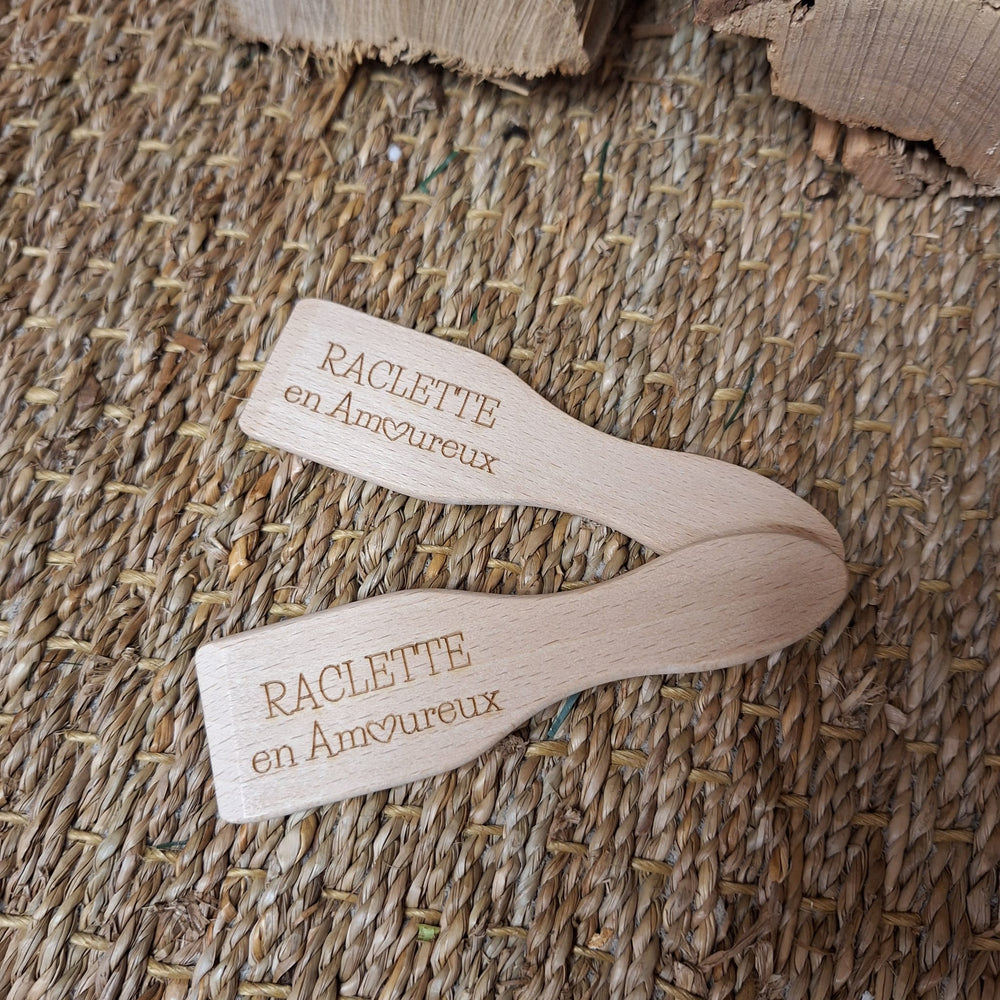 Lot de 2 Spatules Raclette en Amoureux