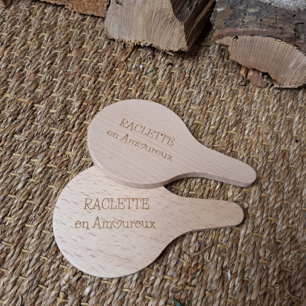 2 reposes poêlons "Raclette en Amoureux"
