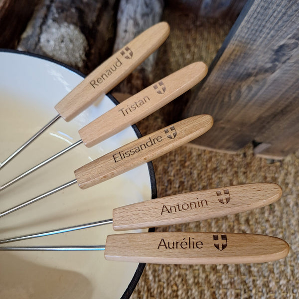 Fourchette à fondue drapeau Savoyard