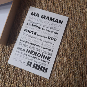 Coffret miroir et carte fête des mères