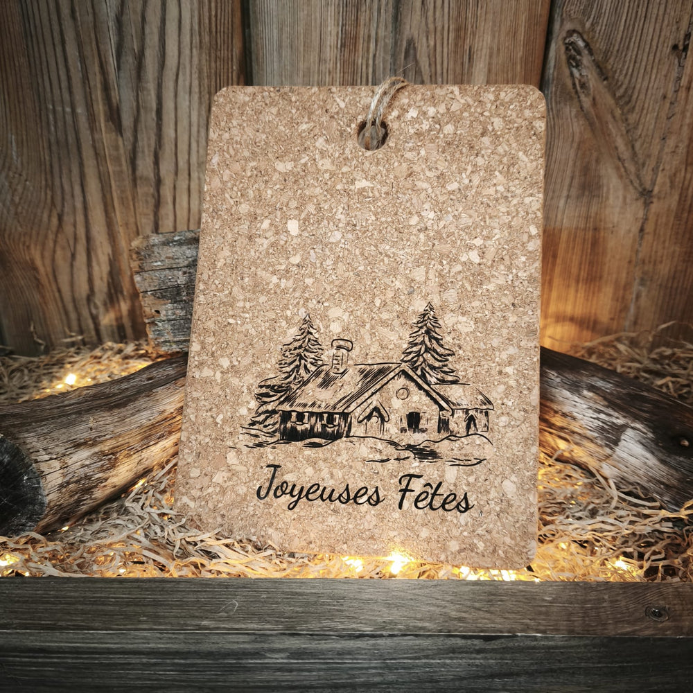 Dessous en liege chalet personnalisable