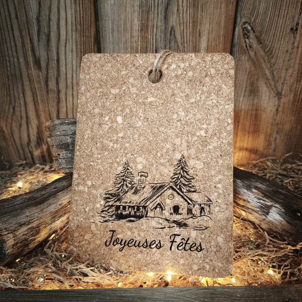 Dessous en liege chalet personnalisable