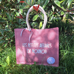 Cabas en jute personnalisable