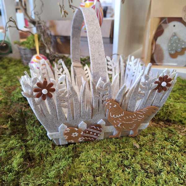 Panier en feutrine personnalisable