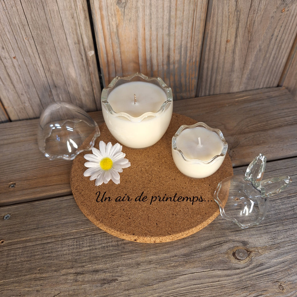 Centre de table bougie personnalisable