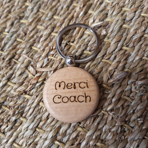 Porte clé en bois personnalisable