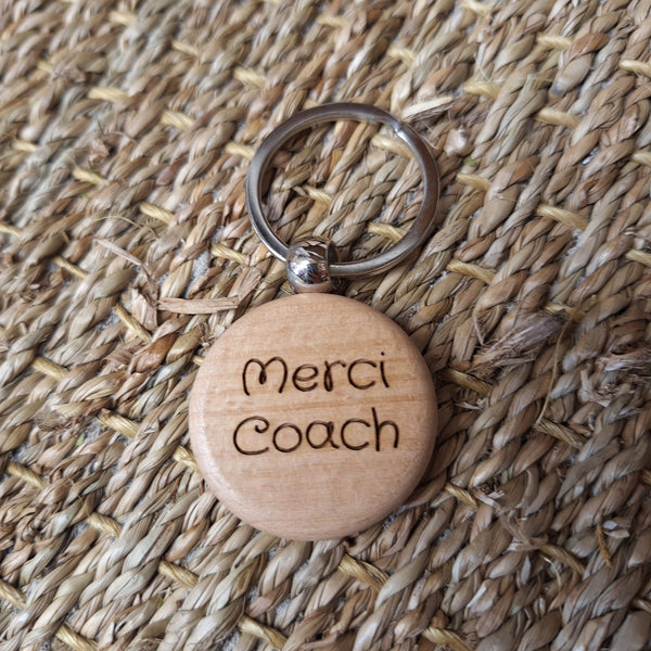 Porte clé en bois personnalisable