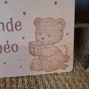 Panneau de porte ours