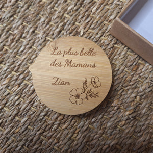 Coffret miroir et carte fête des mères