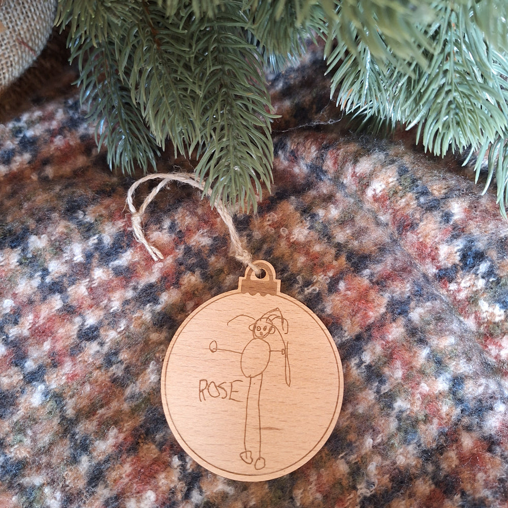 Boule de Noël dessin enfant