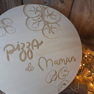 Planche à pizza Maman