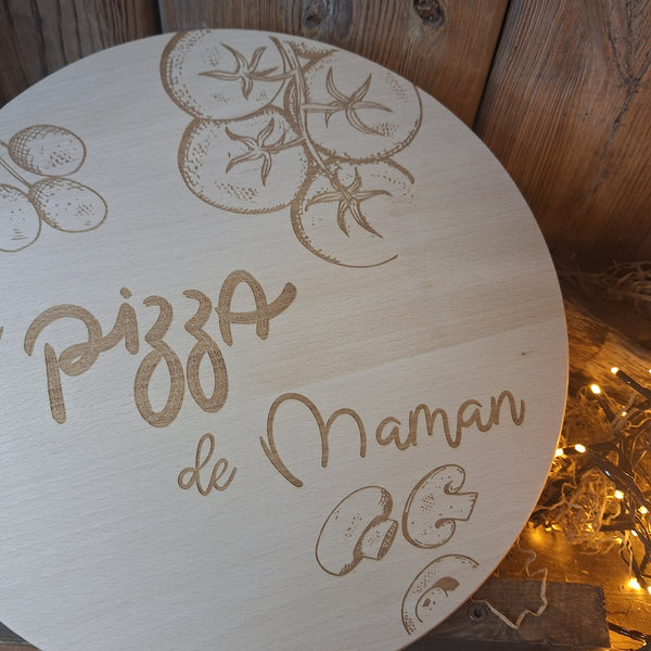 Planche à pizza Maman