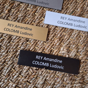 Plaque de boite aux lettres simple