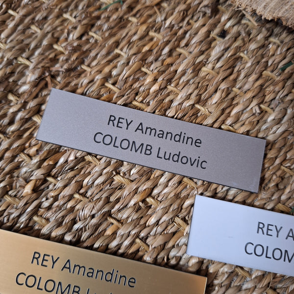 Plaque de boite aux lettres simple