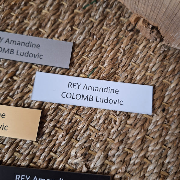 Plaque de boite aux lettres simple