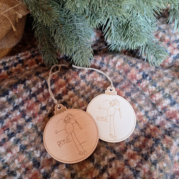 Boule de Noël dessin enfant