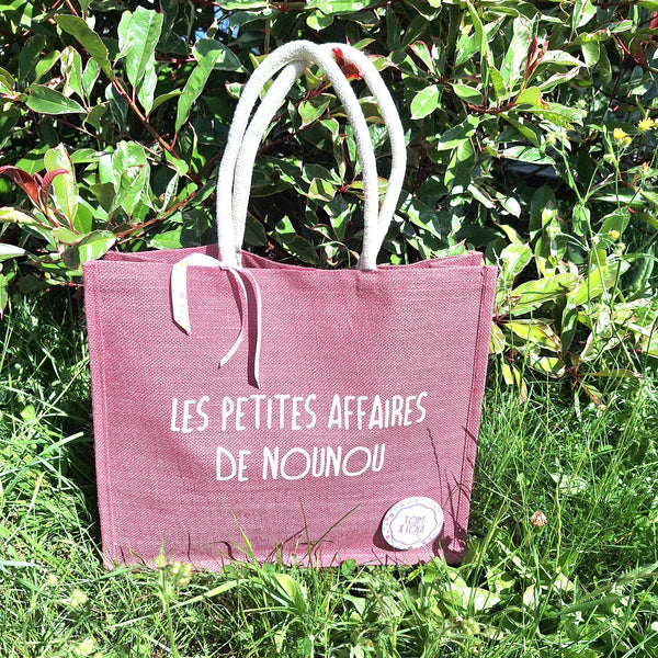 Cabas en jute personnalisable